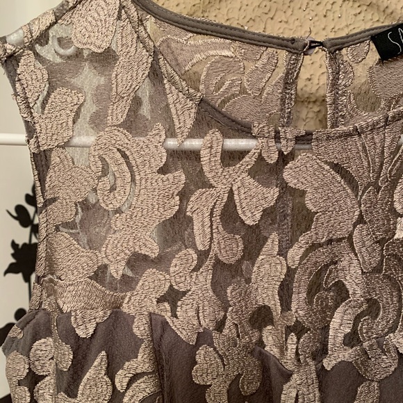 Golden mid length prom dress - Picture 3 of 3